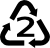 símbolo reciclado polietileno alta densidad