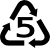 símbolo reciclado polipropileno