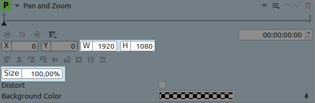 cuadro de diálogo de paneo y zoom