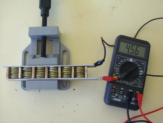batería de pilas de Volta