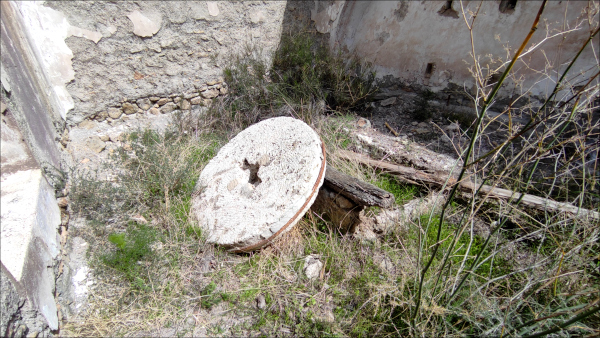 Molino del Marchal: rueda de molino