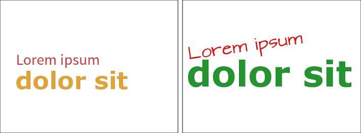 imagen con poco contraste frente a otra con contraste claro