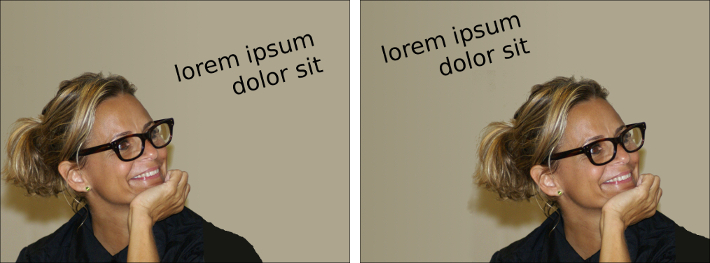 cara mirando al mensaje