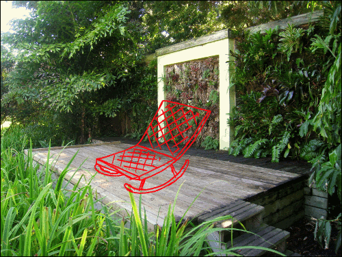 dibujo animado sobre fotografía